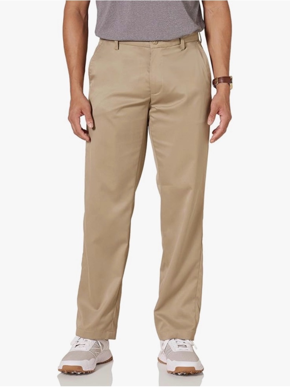 NWT Amazon Essentials Men's Classic-Fit Stretch Golf Pant Khaki Brown